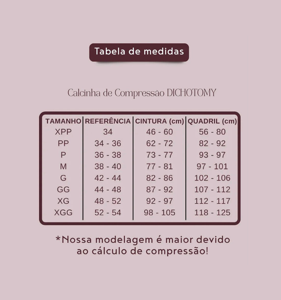 Calcinha de compressão DICHOTOMY